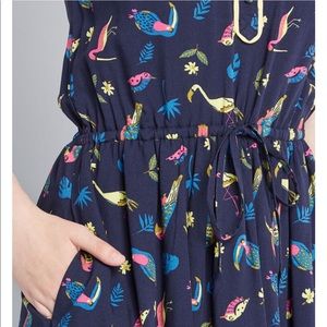 Modcloth | Dresses | Modcloth Sleeveless Bird Dress | Poshmark